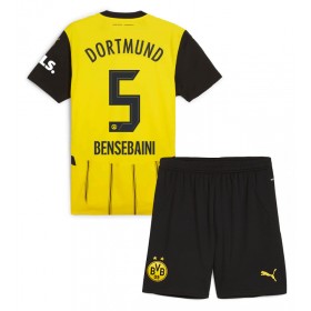 Borussia Dortmund Ramy Bensebaini #5 Hjemme skjorte til barn 2024-25 Kortermet (+ korte bukser)